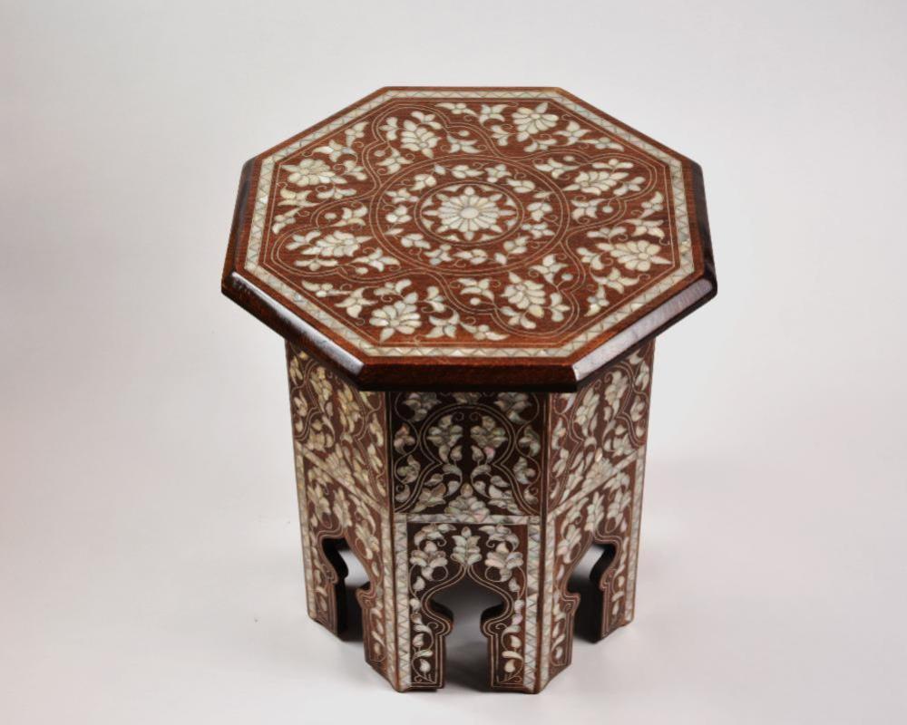 Handmade Mother of Pearl Table | Exquisite Craftsmanship