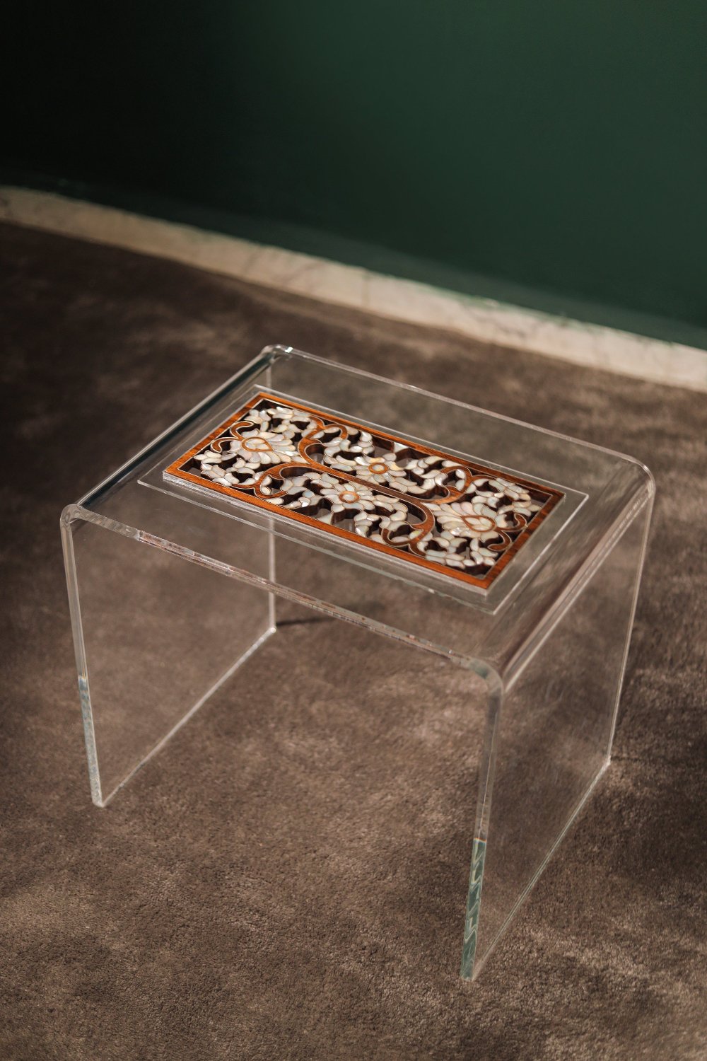 Handmade Walnut Wood Tea Table | Unique Craftsmanship