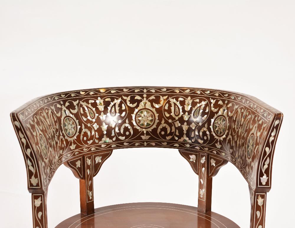 Handmade English Chair | Walnut Wood with Oriental Design