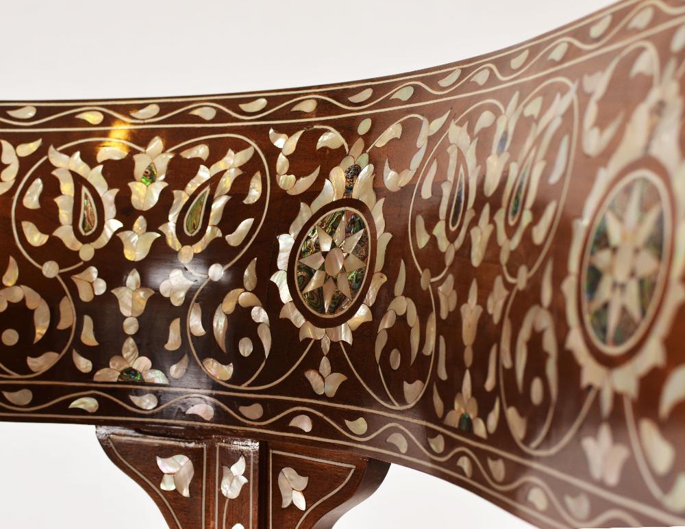 Handmade English Chair | Walnut Wood with Oriental Design