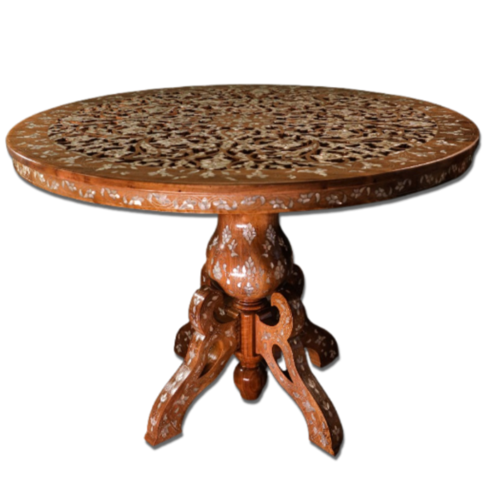 Handmade Middle Table for Living Room | Inlaid with Mother of Pearls