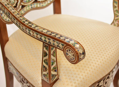 Handmade Opulence Home Chair | Istanbul Design, Walnut Wood