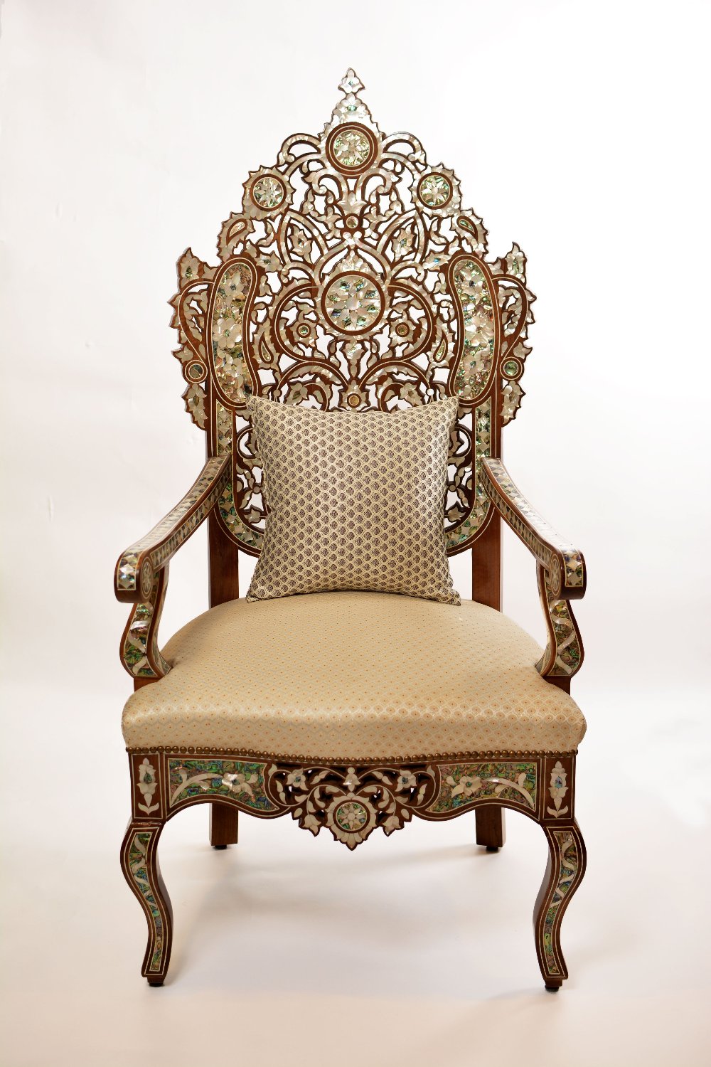 Handmade Opulence Home Chair | Istanbul Design, Walnut Wood
