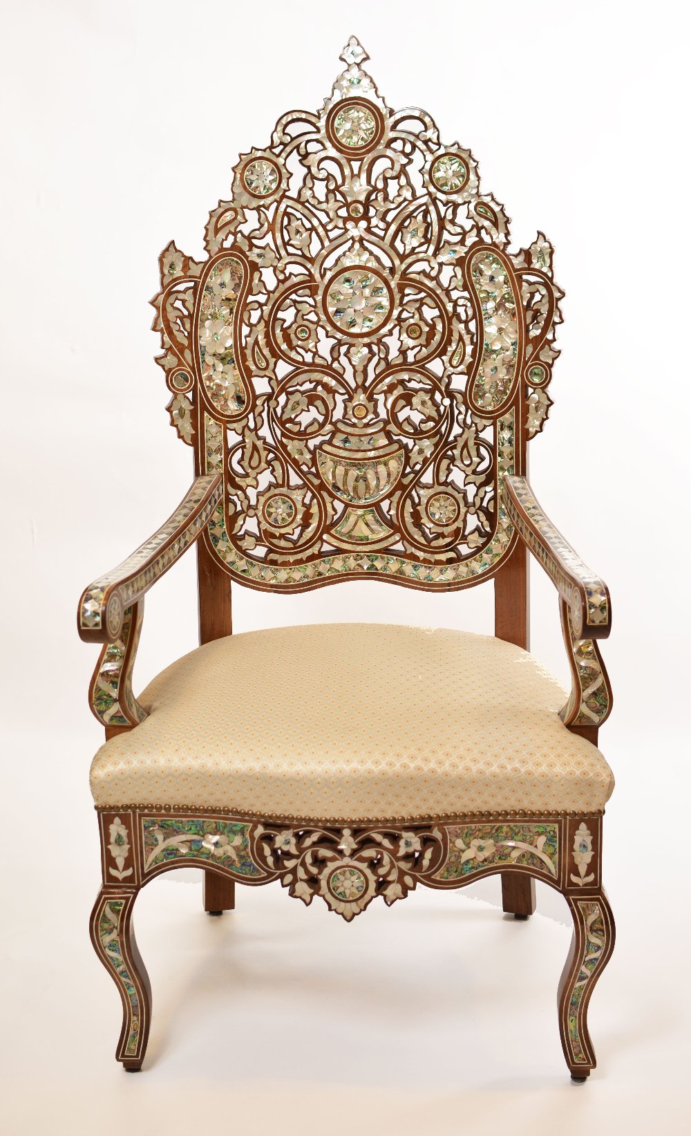 Handmade Opulence Home Chair | Istanbul Design, Walnut Wood