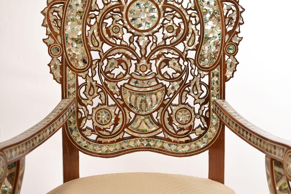 Handmade Opulence Home Chair | Istanbul Design, Walnut Wood