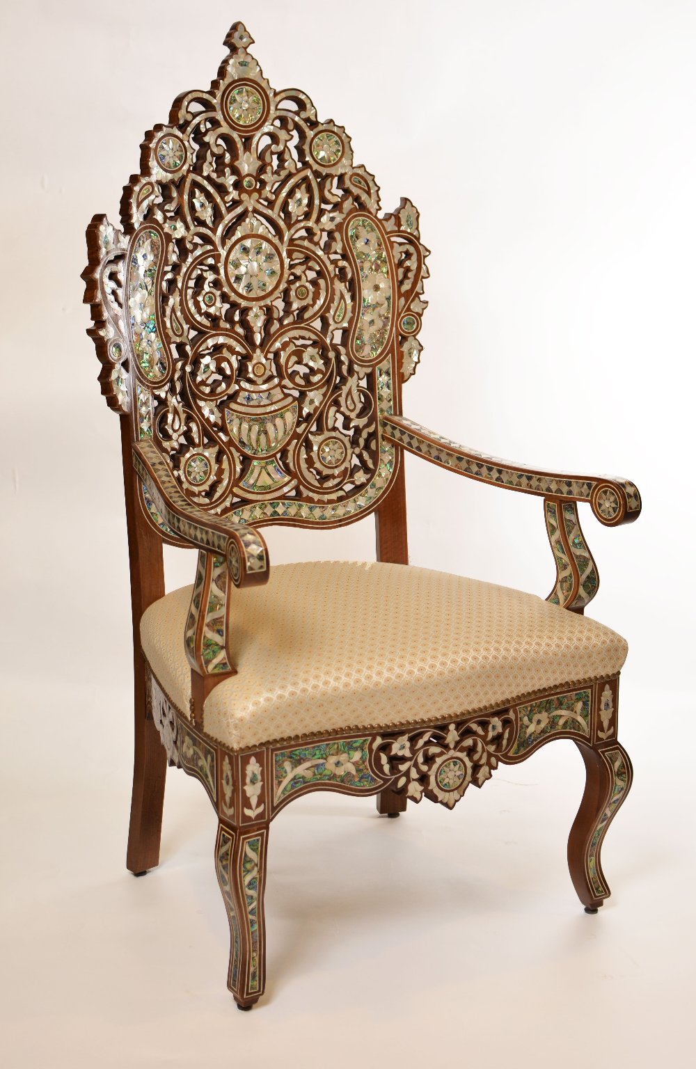 Handmade Opulence Home Chair | Istanbul Design, Walnut Wood