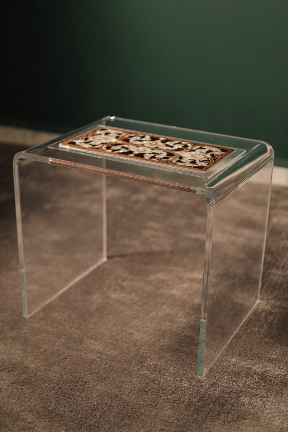 Handmade Walnut Wood Tea Table | Unique Craftsmanship