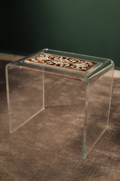 Handmade Walnut Wood Tea Table | Unique Craftsmanship
