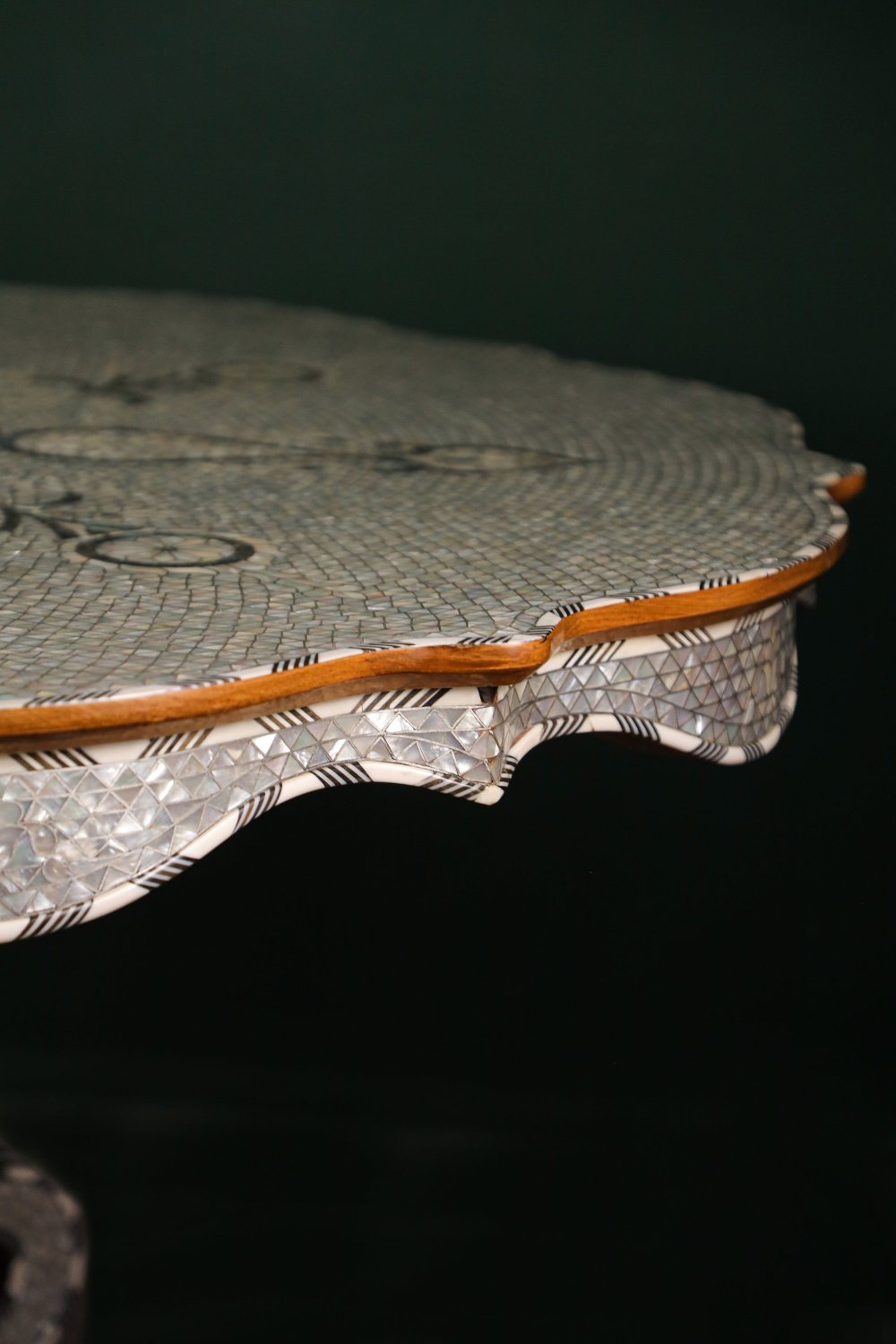 Handmade Wooden Middle Table  Fully Inlaid with Mother of Pearls