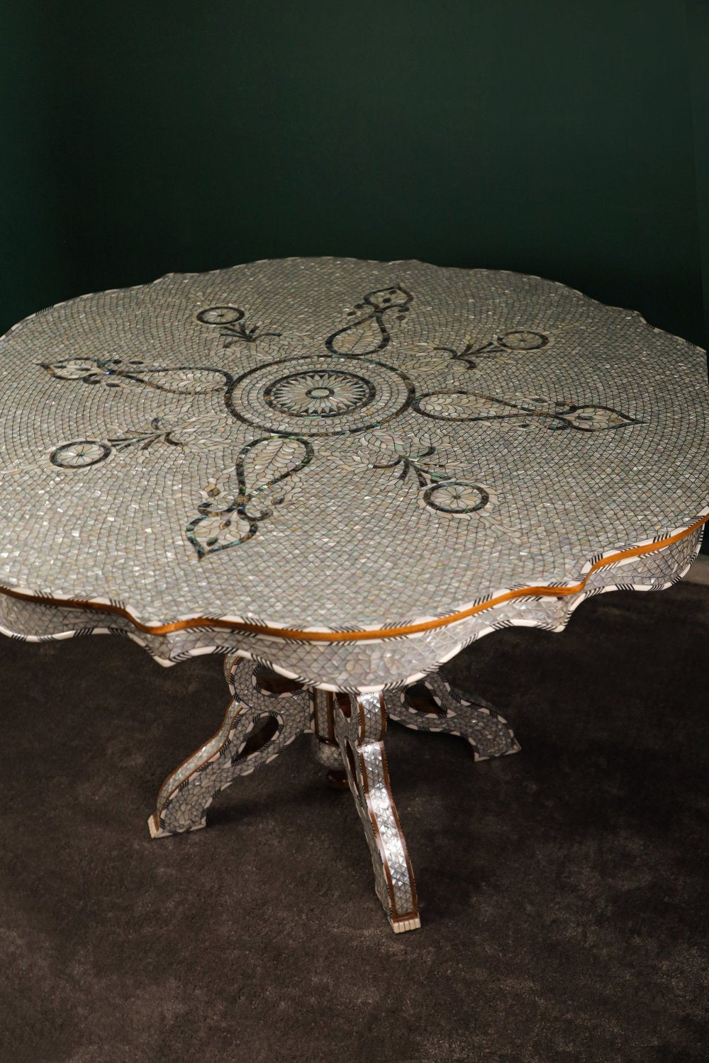 Handmade Wooden Middle Table  Fully Inlaid with Mother of Pearls