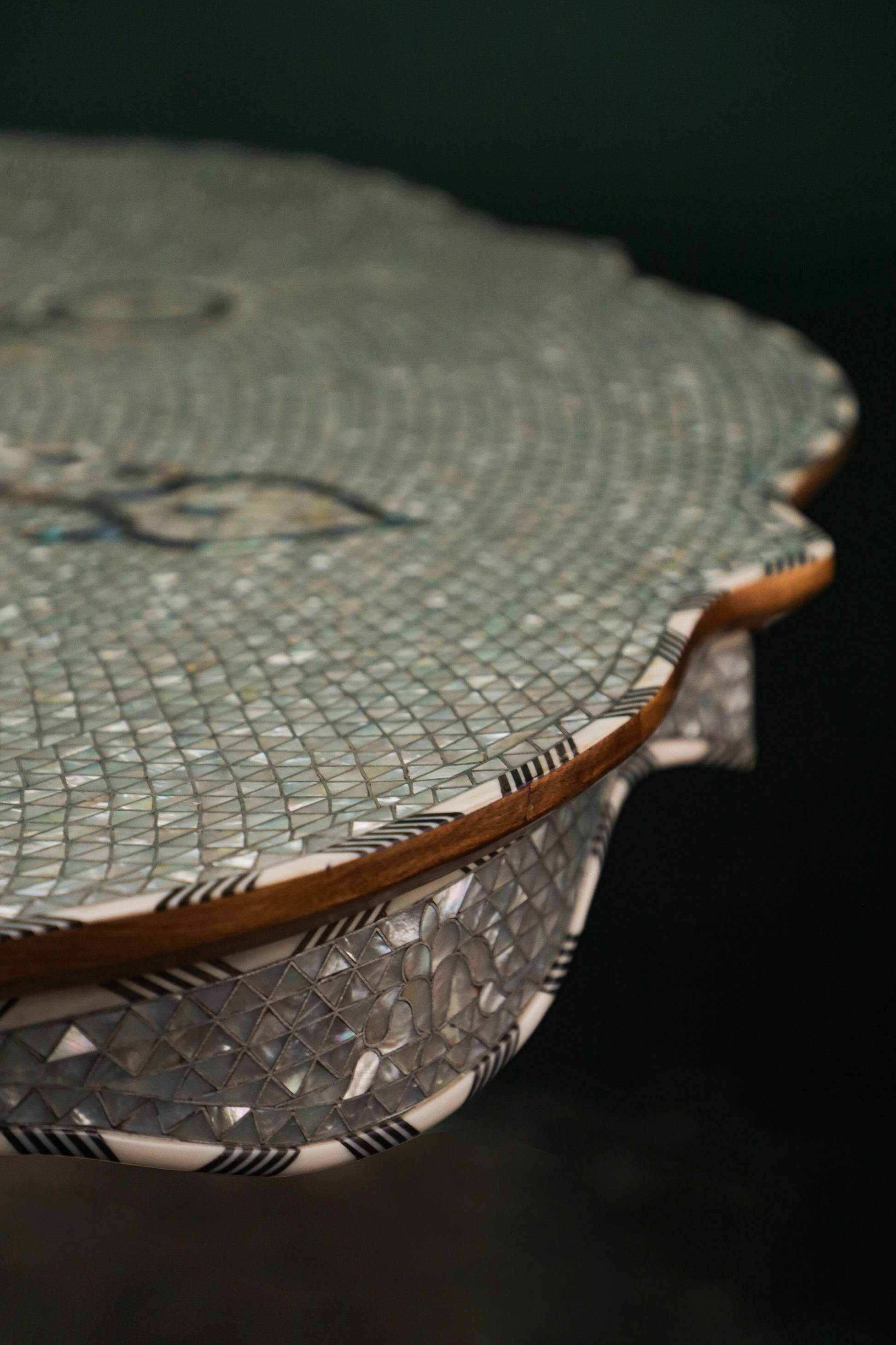 Handmade Wooden Middle Table  Fully Inlaid with Mother of Pearls