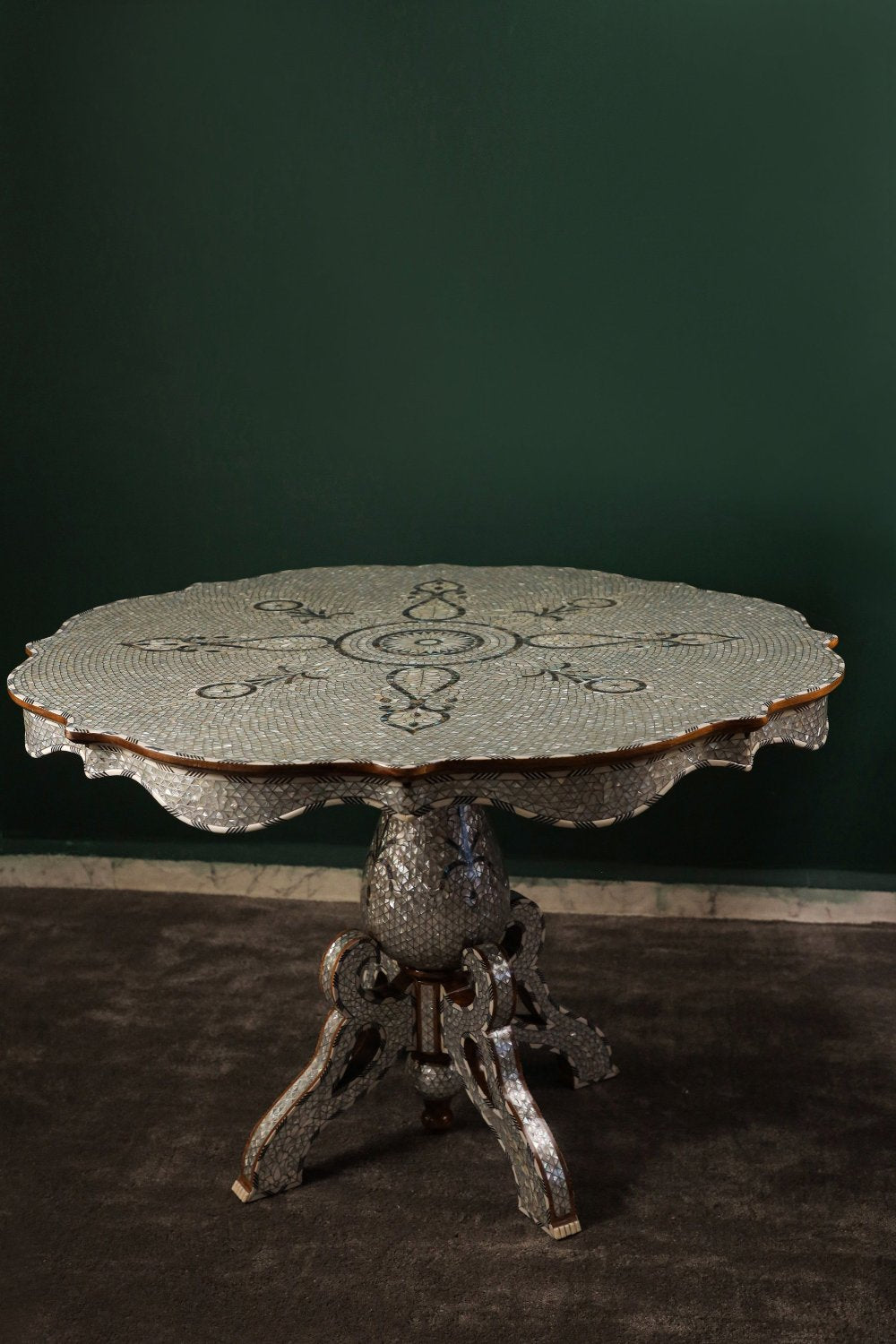 Handmade Wooden Middle Table  Fully Inlaid with Mother of Pearls