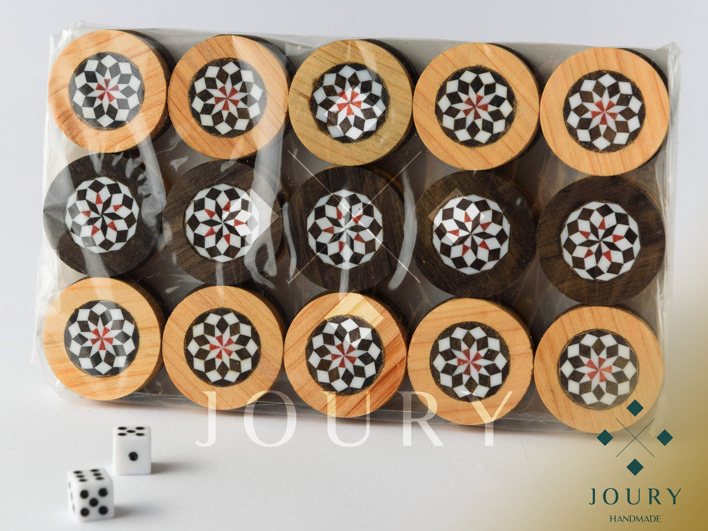 Wooden Backgammon Pieces | High-Quality Handcrafted Game Pieces