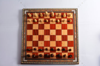 Chess Set Handmade Mosaic Inlay with Pearl/ Chess Set with Hand Carved Pieces, board games, chess, Christmas gift/ gift idea