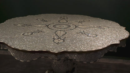 Handmade Wooden Middle Table  Fully Inlaid with Mother of Pearls - T016